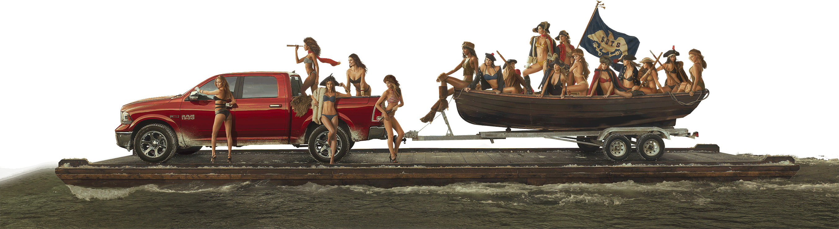 Web Painting - Ram Trucks 2015 Sports Illustrated Swimsuit Girls